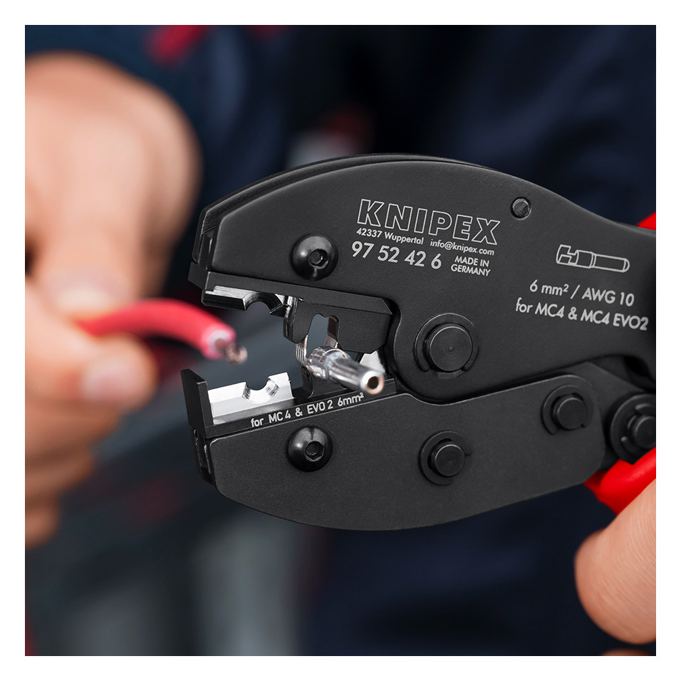 KNIPEX PreciForce SAC presstång för MC4 och MC4 Evo 2 SB - 97 52 42 6 SB - produktbild 2