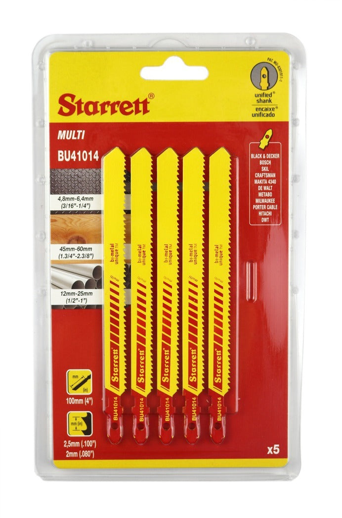 Sticksågsblad Multi Bi Metal Unique 100mm 5-pack BU41014-5