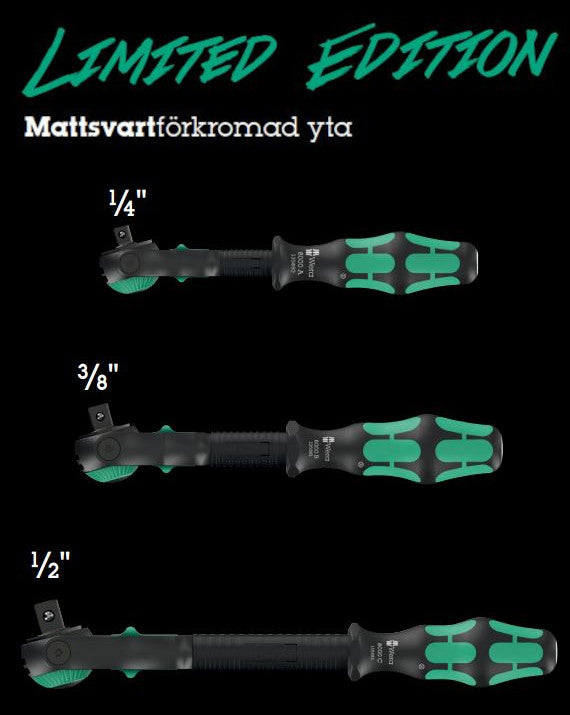 Wera Black Edition Zyklop Speed spärrskaft 8000A/8000B/8000C