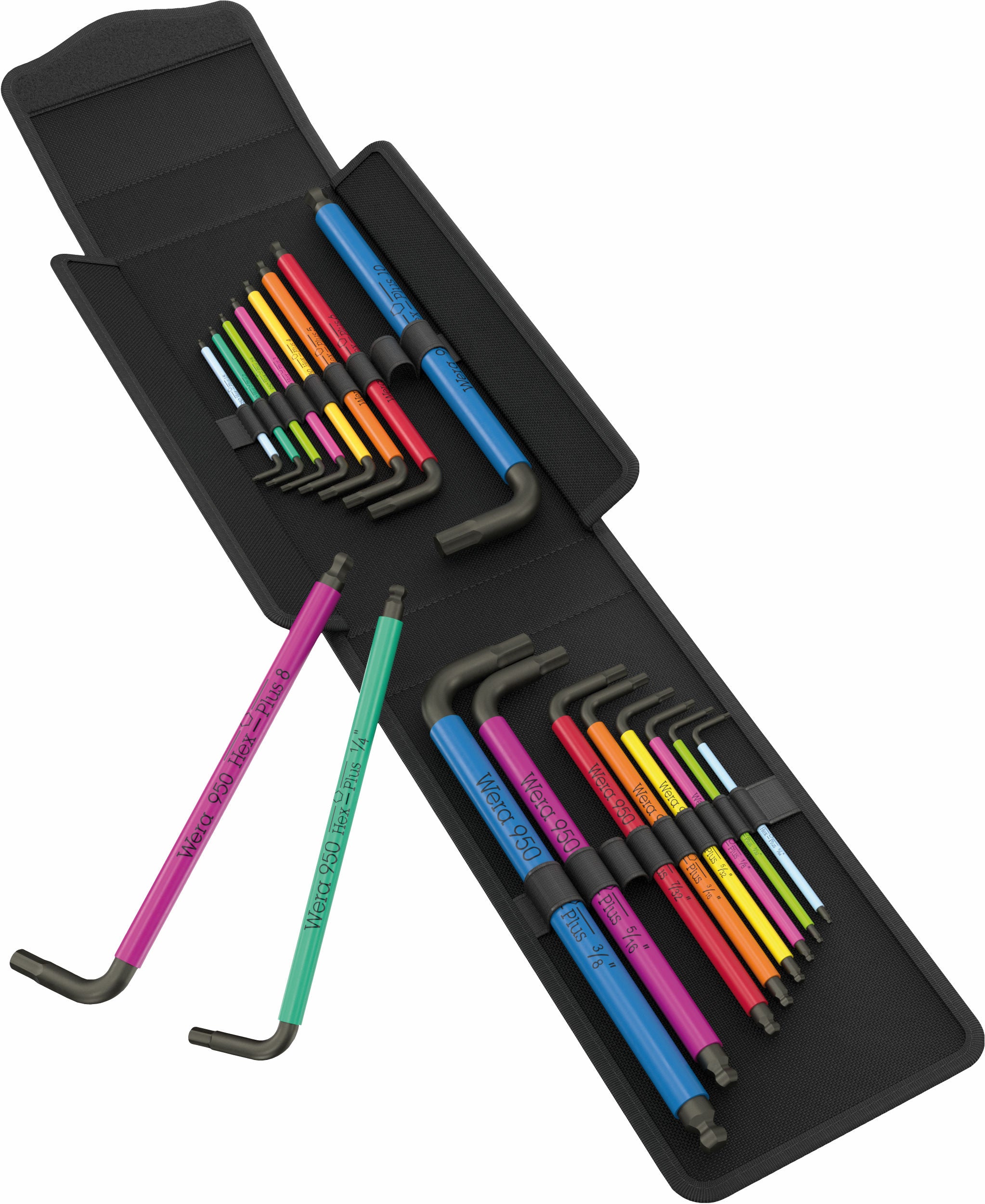 Wera Big Pack Multicolour Hex-Plus Sats 1 metrisk och tum