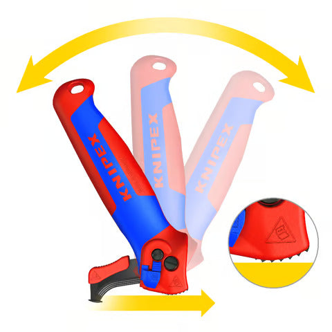 KNIPEX Kabelskalarkniv med styrsko för elektriker- 16 50 145SB