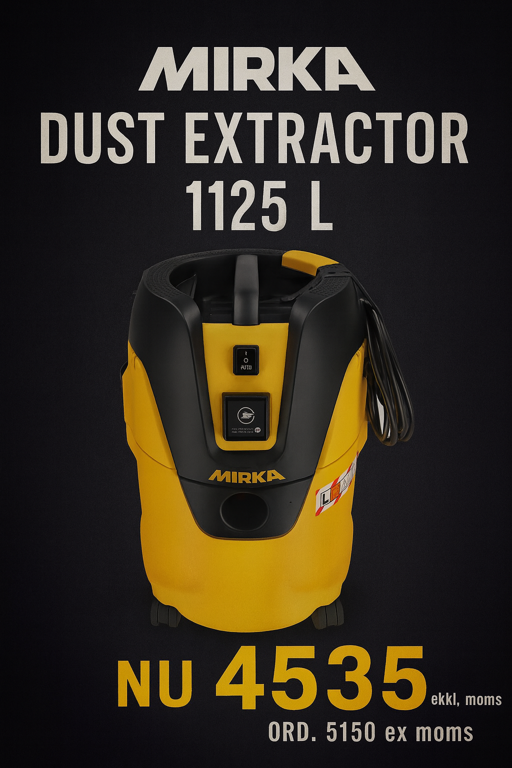 Mirka Dust Extractor 1125 L