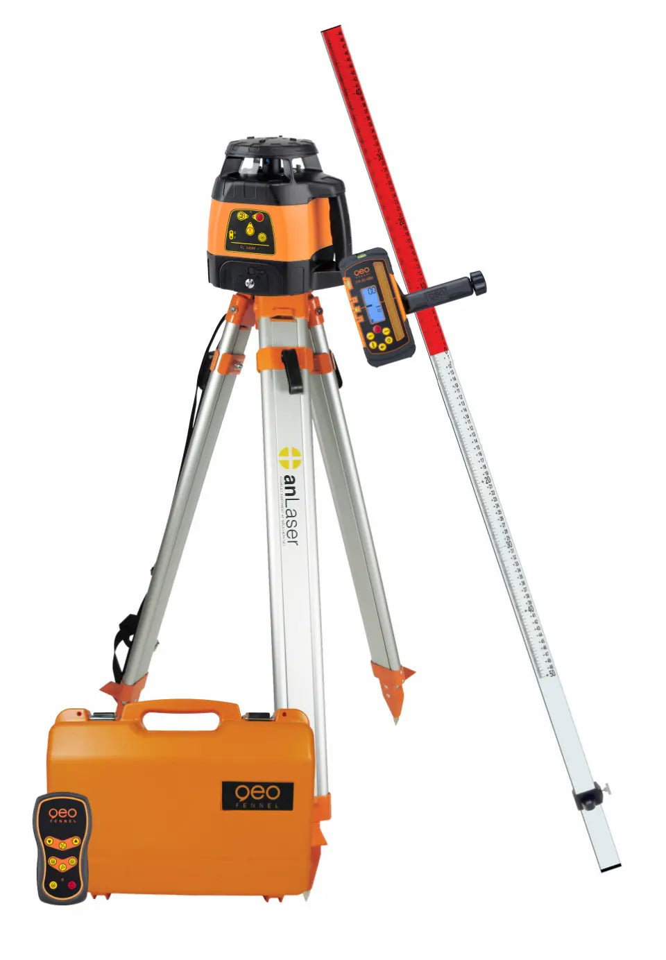 Geo Fennel FL 245+ HV rotationslaser med FR 80 komplett GF-F244077K
