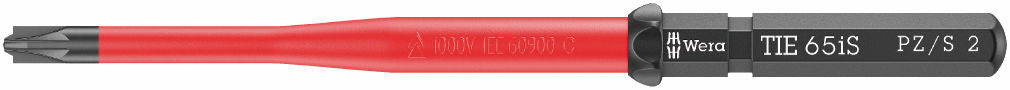 Wera 7400 VDE momenthandtag (1,7–3,5 Nm) + 2 slimmade klingor PZ/S 1x157 och 2x157