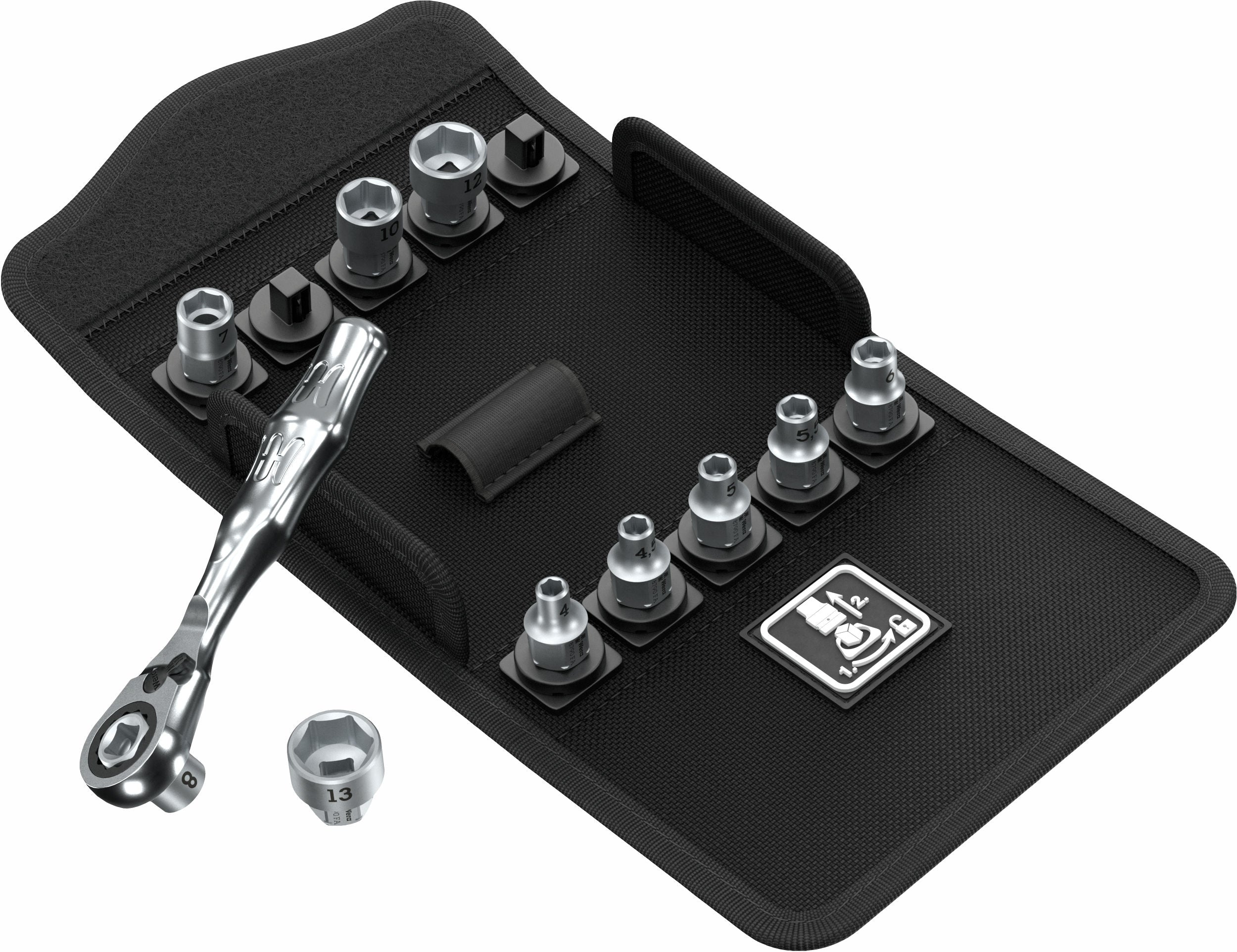 Wera Kraftform Kompakt Zyklop Mini 2 Sats 1, 11 delar