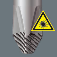 Wera 162 i PH VDE-isolerad krysspårsskruvmejsel laserskuren spets - PH2x100mm