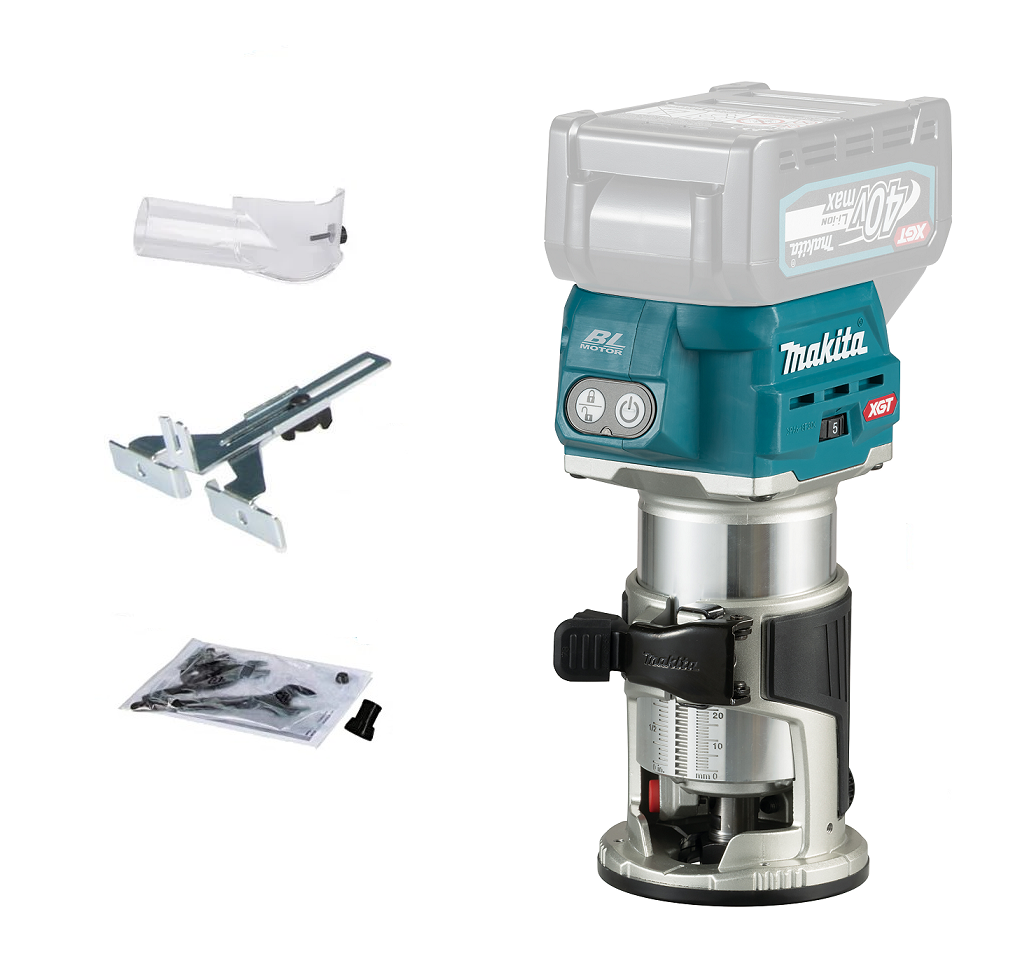 Makita Borrskruvdragare XGT 40V DF002GD201 + Multifräs & Lampa/radio