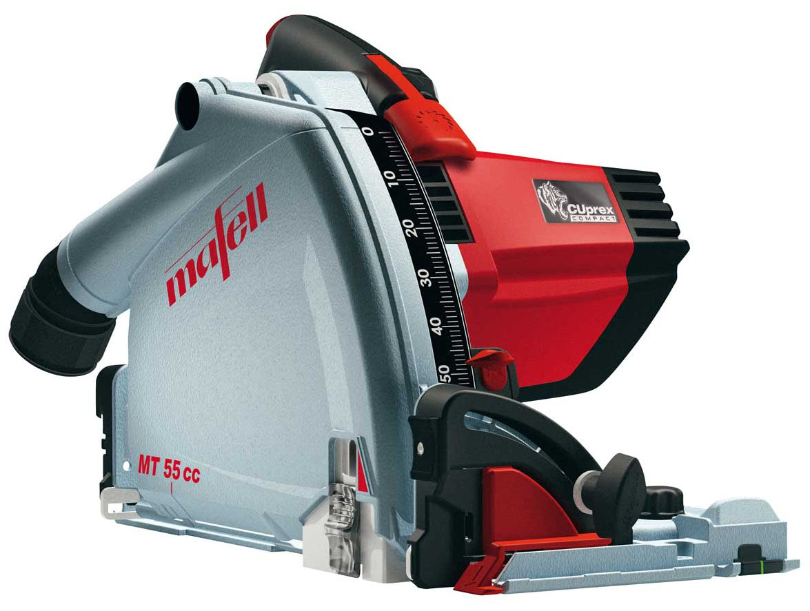 Mafell Sänksåg MT 55 cc 230V Über-Fan Set + Styrskena F 160 + Styrskenssats F-MS