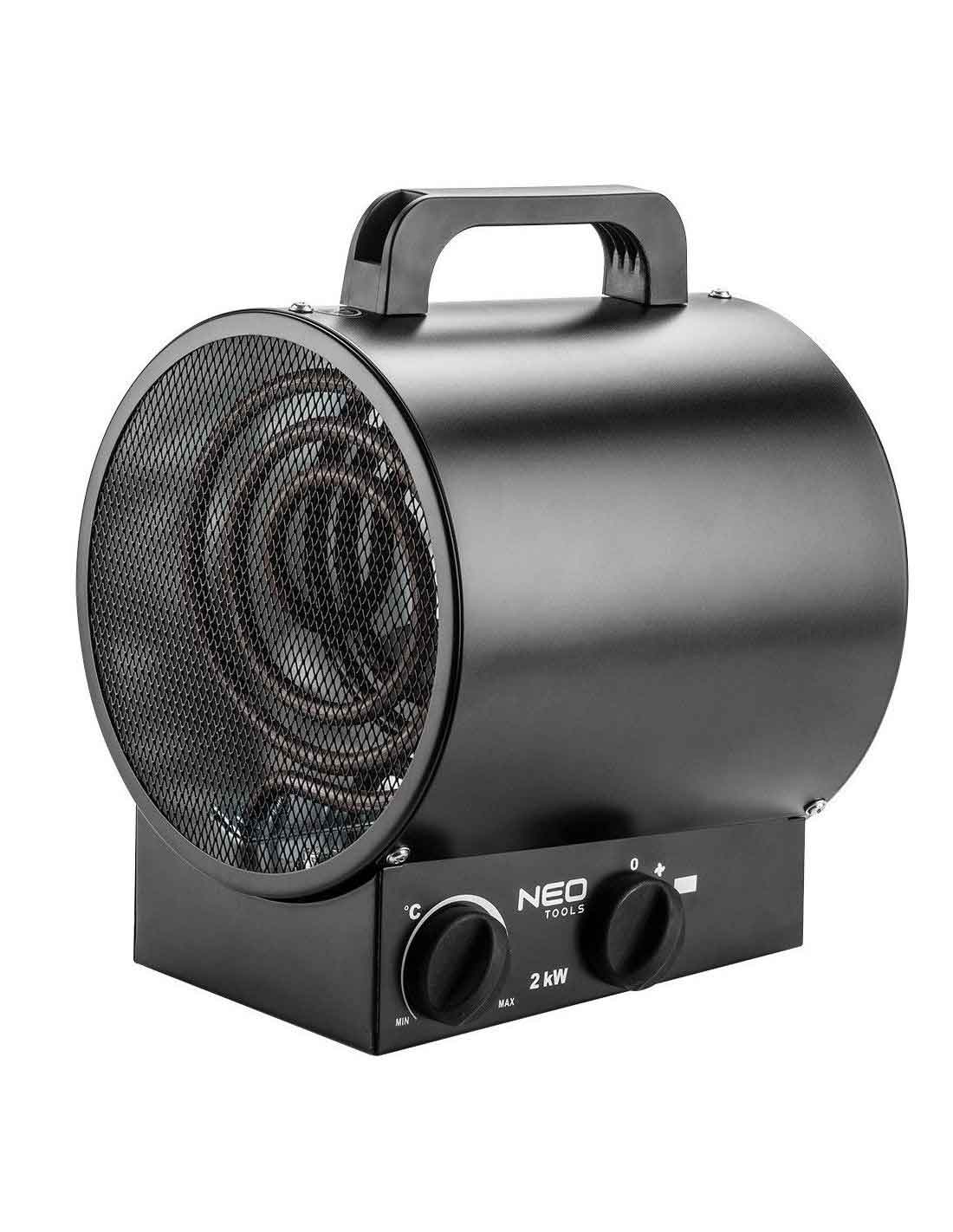 Byggvärmefläkt 2kW 230V Rostfri - 90-065