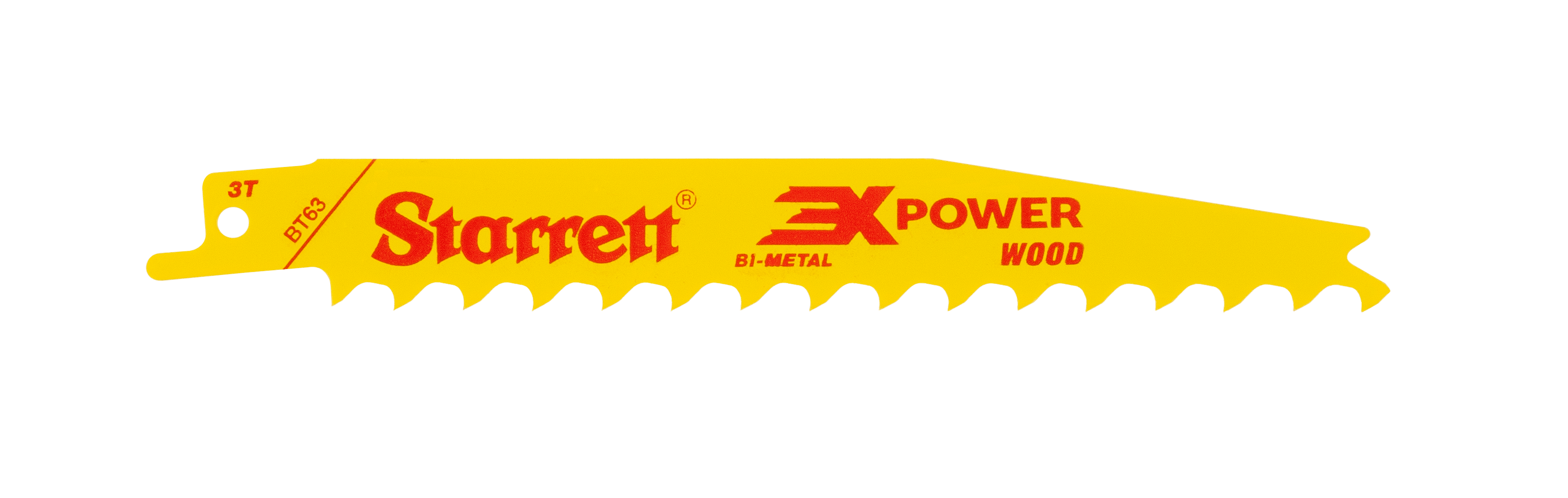 Starrett Tigersågblad Trä/rivning  152mm 3 TPI 5p - BT63-5