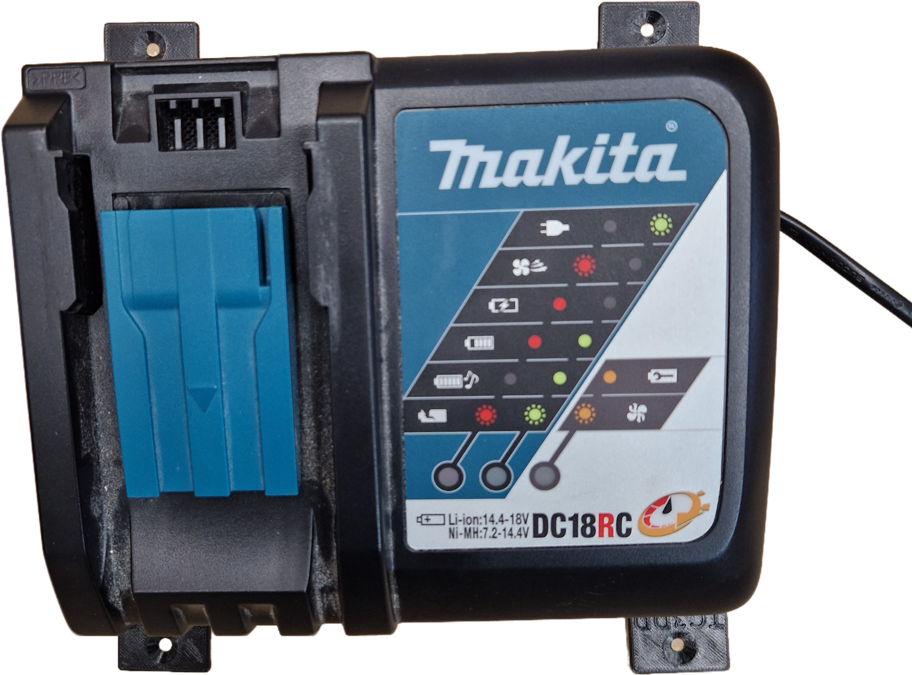 Väggfäste Wall mount för Makita Batteriladdare 4-pack