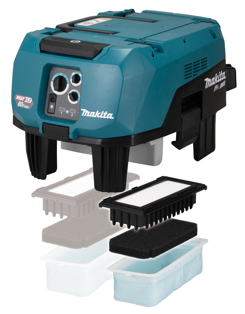 Makita Dammsugare XGT 2x40V + 2x5Ah + Dubbelladdare  VC006GMZ01