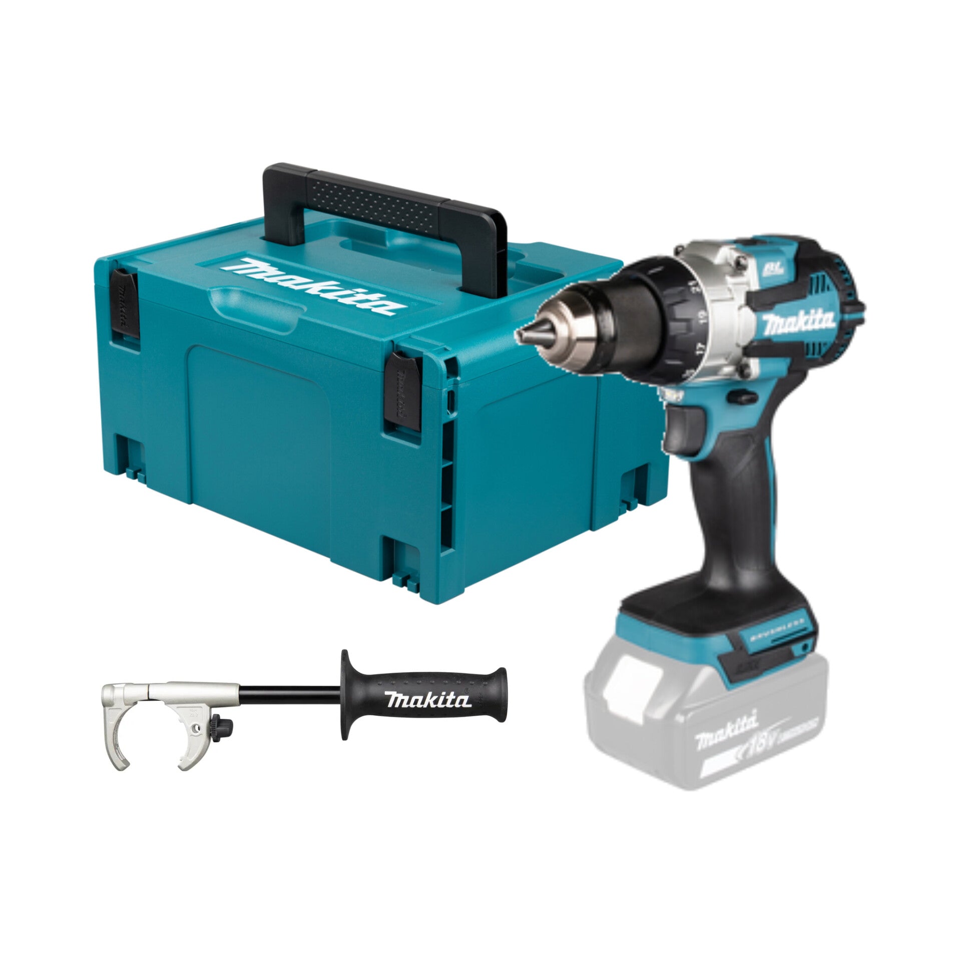 Makita Borrskruvdragare - DDF489Z 18V Naken med handtag i Macpac kampanj