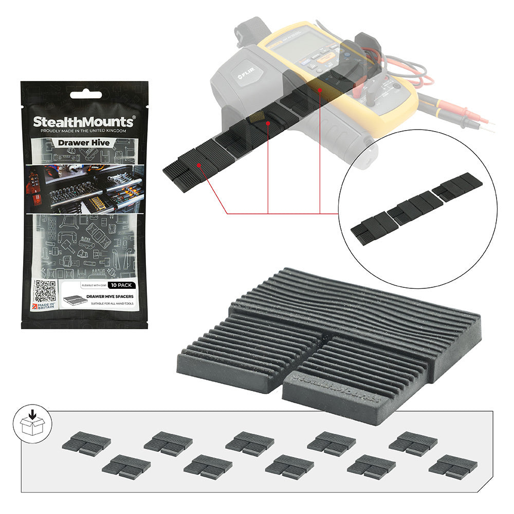 StealthMounts Drawer Hive Spacer 10-Pack- DHSP-SPACE-10