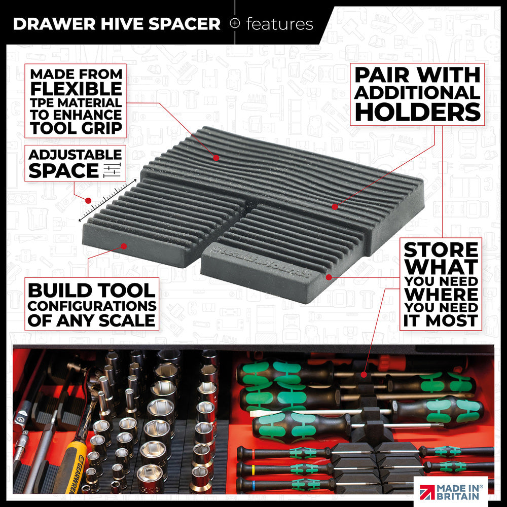 StealthMounts Drawer Hive Spacer 10-Pack- DHSP-SPACE-10