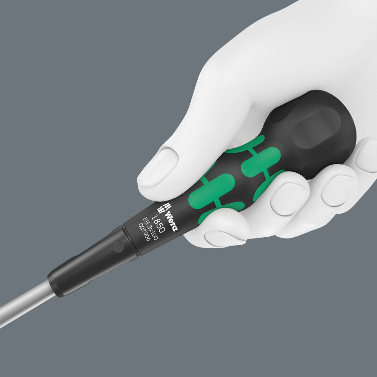 Wera Kraftform 1850 Ball-Grip Krysspårskruvmejslar