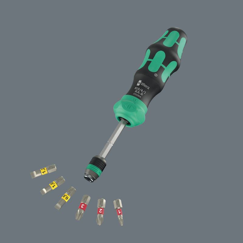 Wera Bitsmejsel Kraftform Kompakt 25 RA-R med fodral, 6-delar