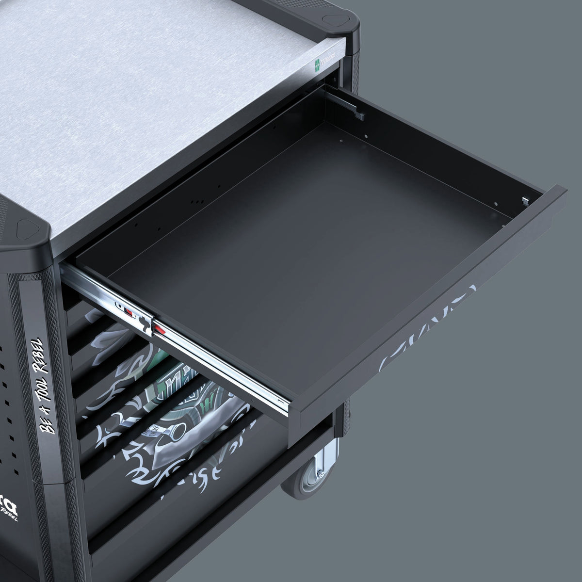 9805 Tool Rebel verkstadsvagn Stainless, utan verktyg