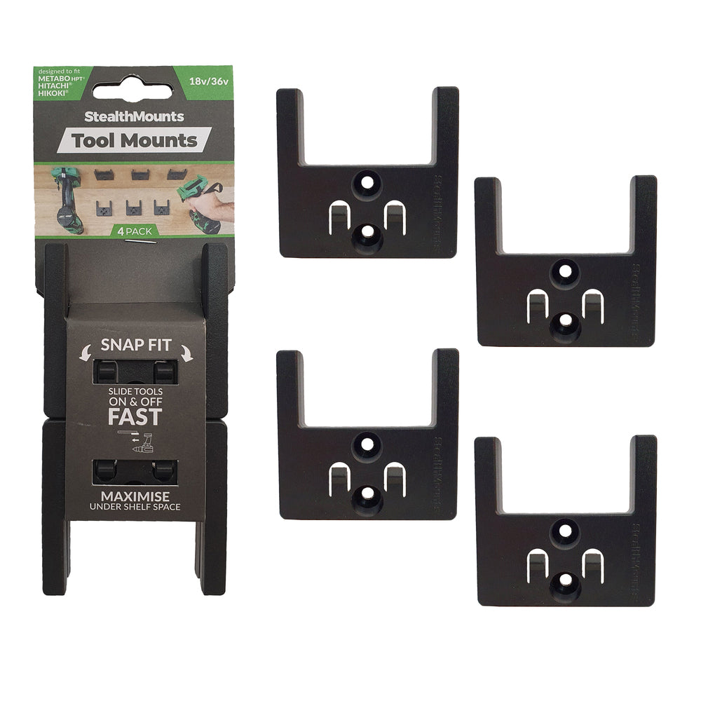 StealthMounts Tool Mounts (4 Pack ) HiKOKI / Metabo HPT / Hitatchi