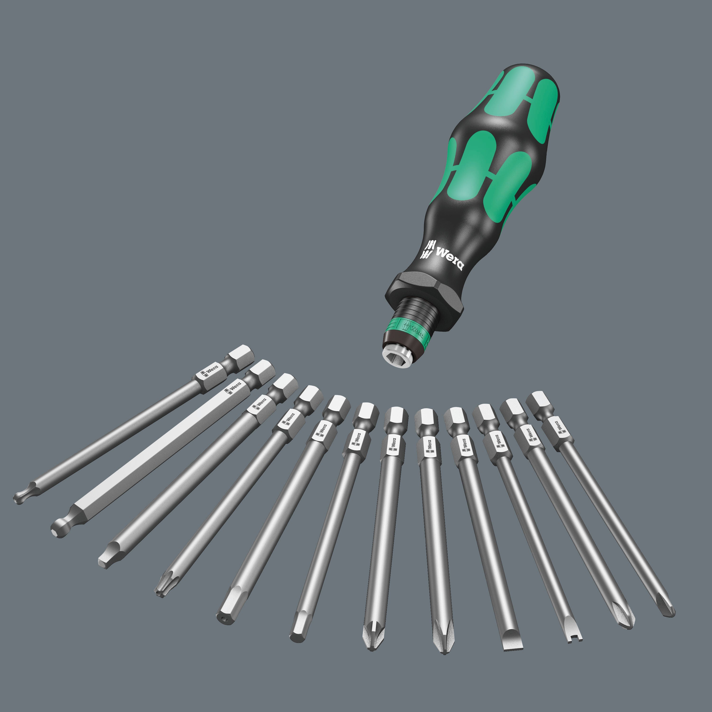 KiwiTOOLS Edition Wera Kraftform kompakt 41 med väska + TX10 & TX40 89mm Bits