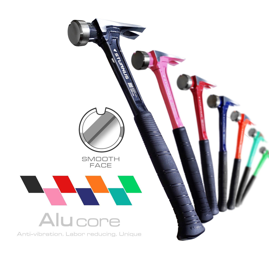 thumbnail image 2 of Sturnus Blue 13oz Velocity Rip Claw Hammer – 13oz, Lightweight Aluminum & Ergonomic, Pro-Grade With Anti-Vibration Grip (Milled Face, Long Handle 2 of 9