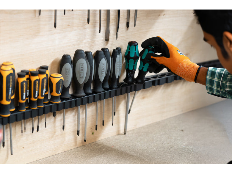 StealthMounts Wall Hive System Screwdriver Rack 4-Pack- WH-BLK-SD-4