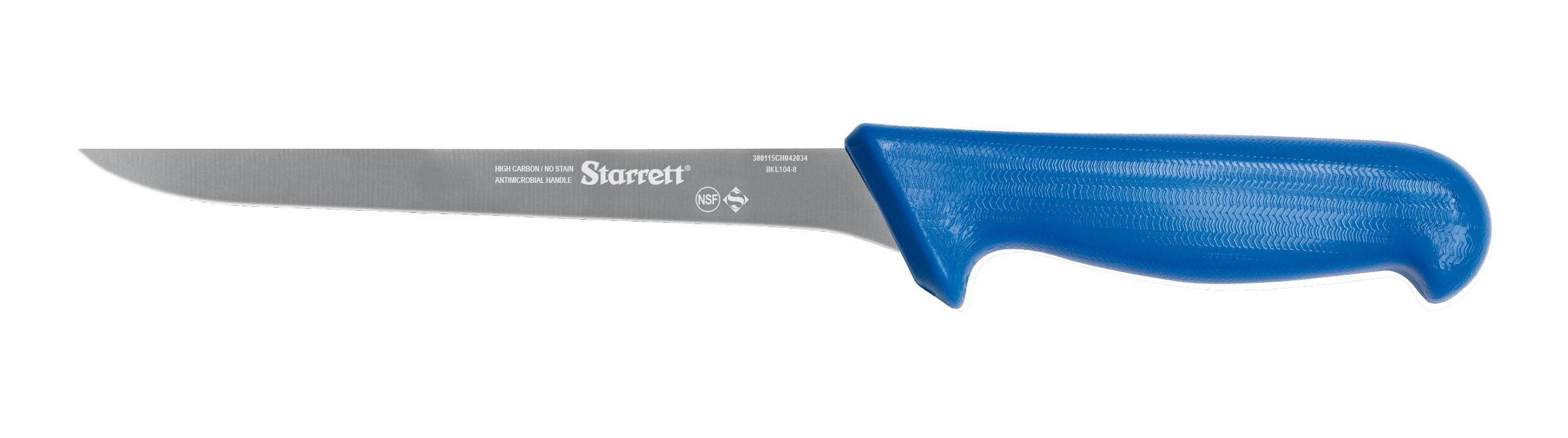 Starrett Boning Knife Narrow Straight 8" 200 mm, Blå - BKL104-8