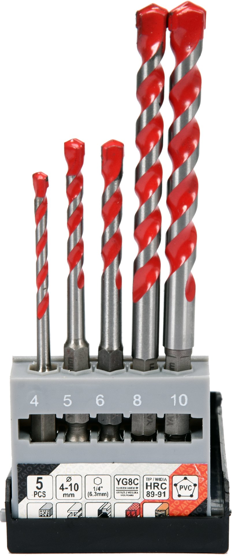 Yato Universal borrset 5 pcs - YT-44789