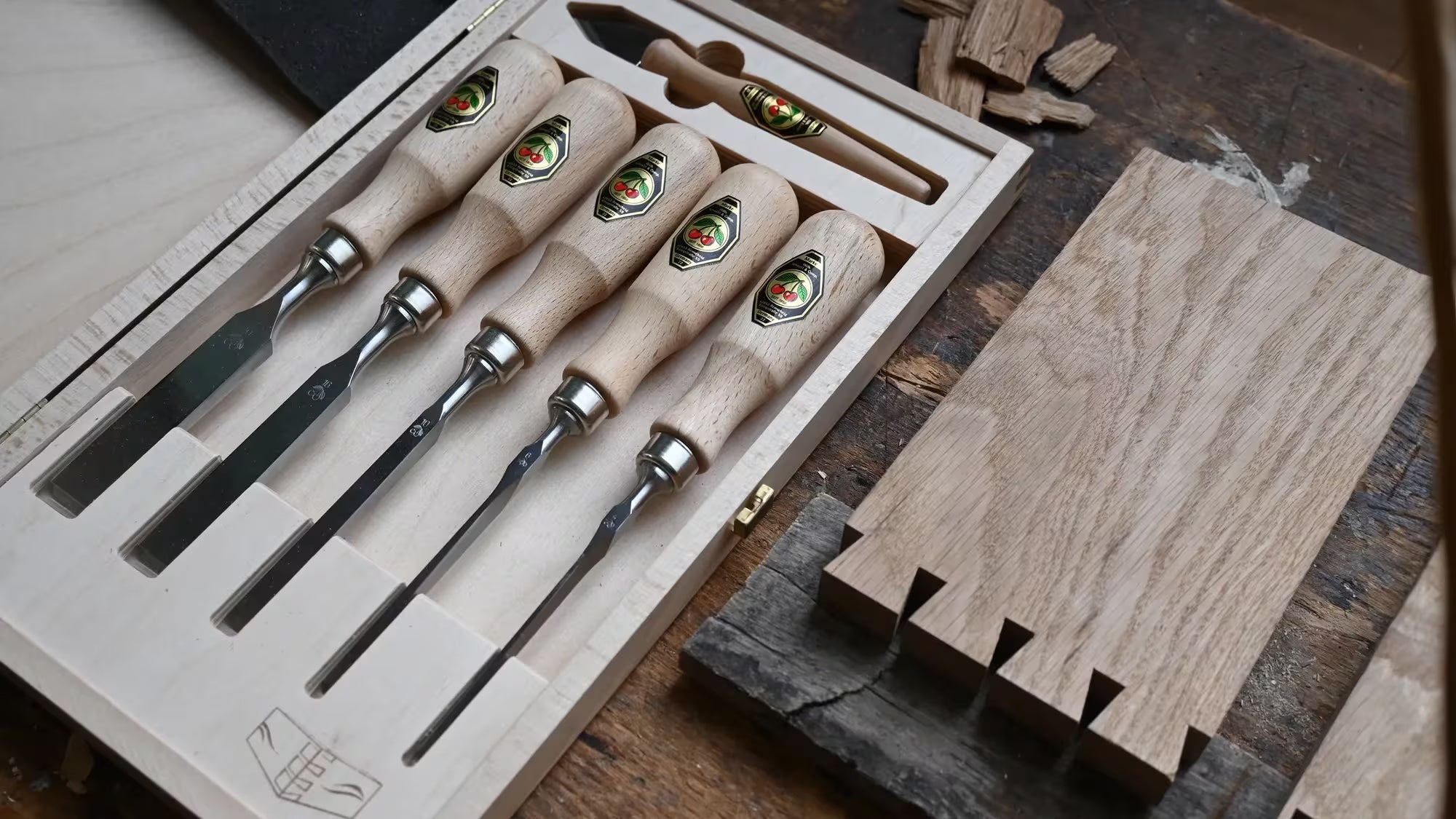 Kirschen Stämjärnssats för sinkning, 6-delar