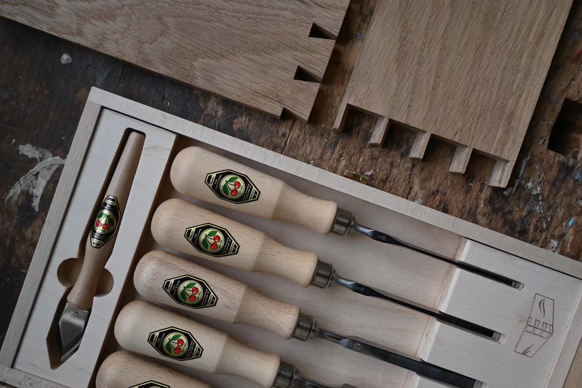 Kirschen Stämjärnssats för sinkning, 6-delar