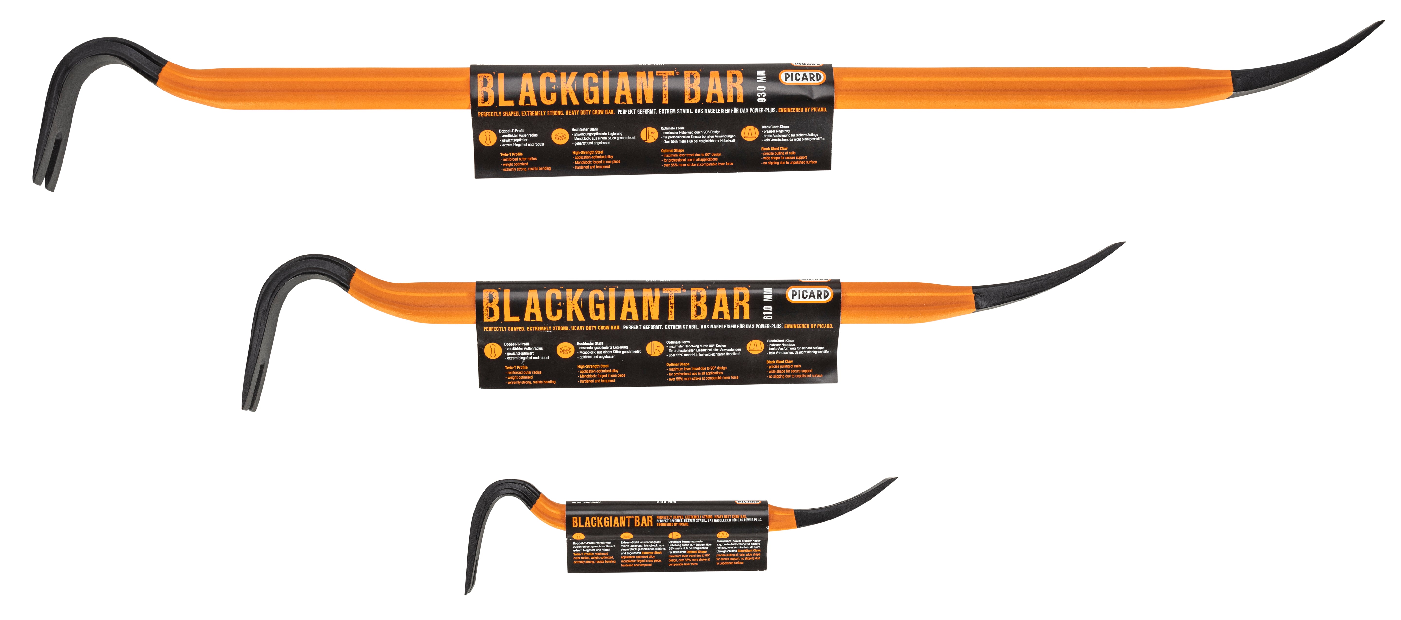 Picard BlackGiant Bar 300/610/930mm