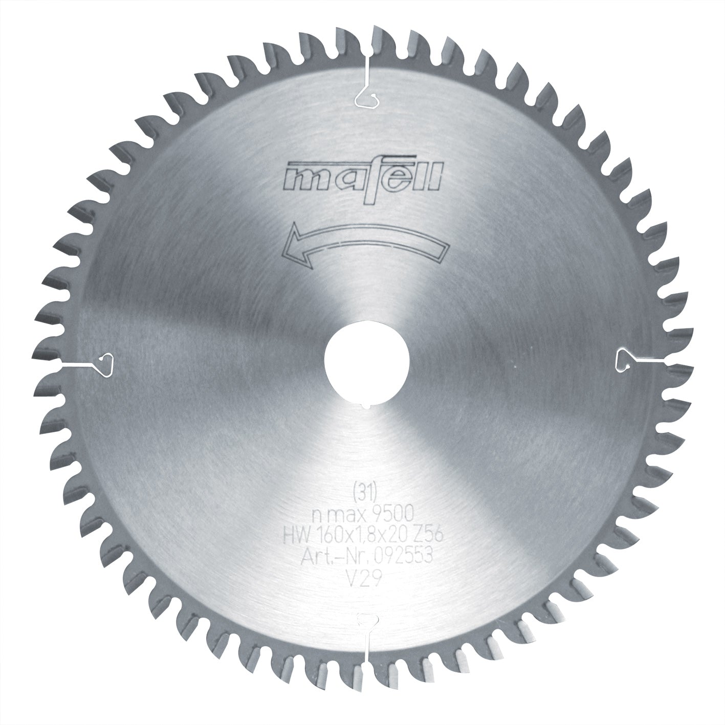 Mafell HM-Klinga 160 x 1,2/1,8 x 20 mm, Z 56, FZ/TR