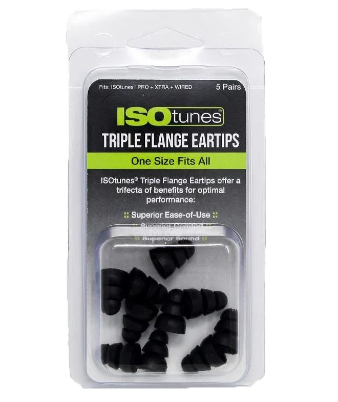 Replacement Tips for ISOtunes PRO, Xtra, and Wired (5 Pair Pack)