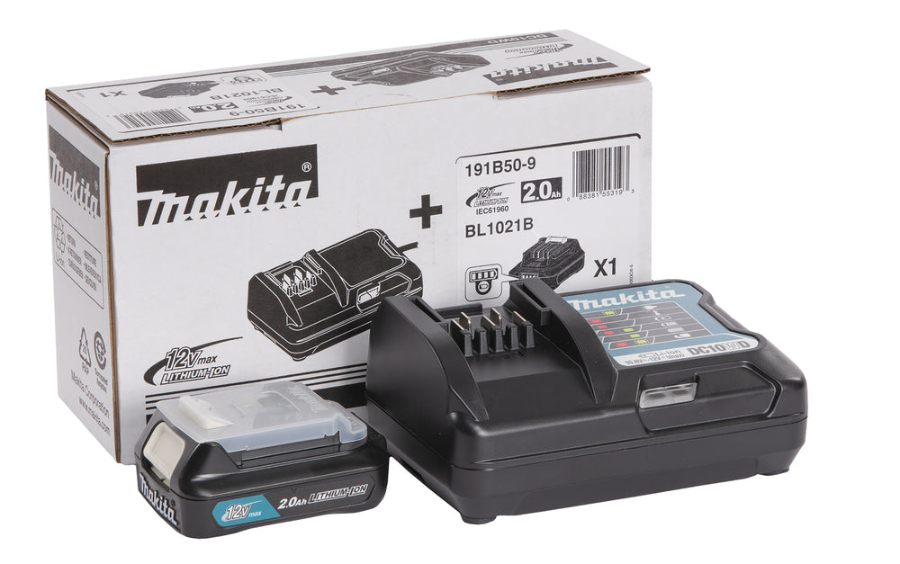 Makita Powerpack CXT 1st 12V 2Ah batteri och laddare 191B50-9