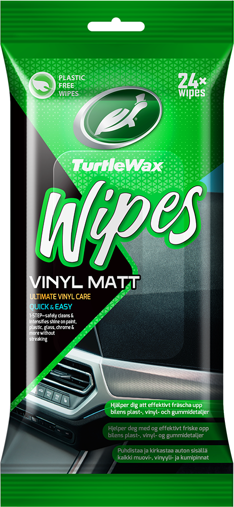 TURTLE WAX VINYL MATT WIPES FLATPACK