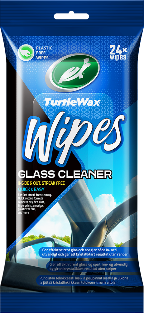 TURTLE WAX GLASS WIPES FLATPACK