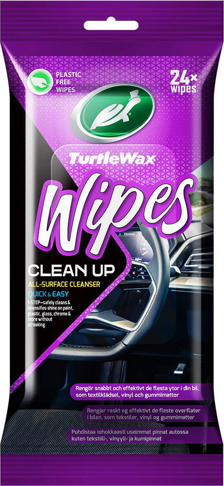 TURTLE WAX CLEAN-UP WIPES FLATPACK