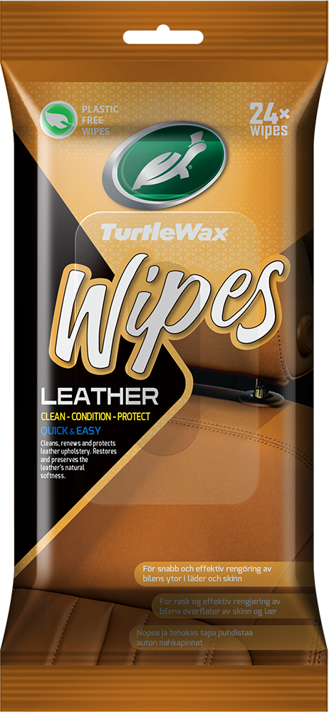 TURTLE WAX LEATHER WIPES FLATPACK