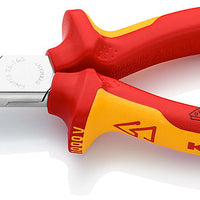 Knipex Flacktång 1000 V med flata, runda käftar och skär 160mm