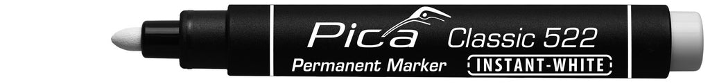 Pica Classic 522 & 532 Permanent Märkpenna/Penna vit