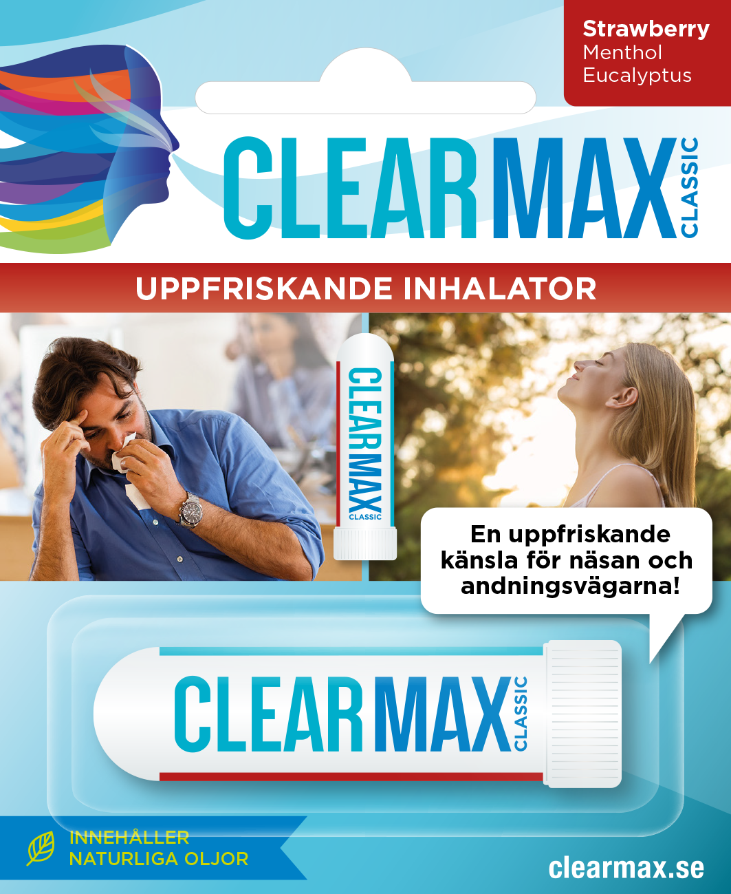 CLEARMAX INHALATOR CLASSIC STRAWBERRY