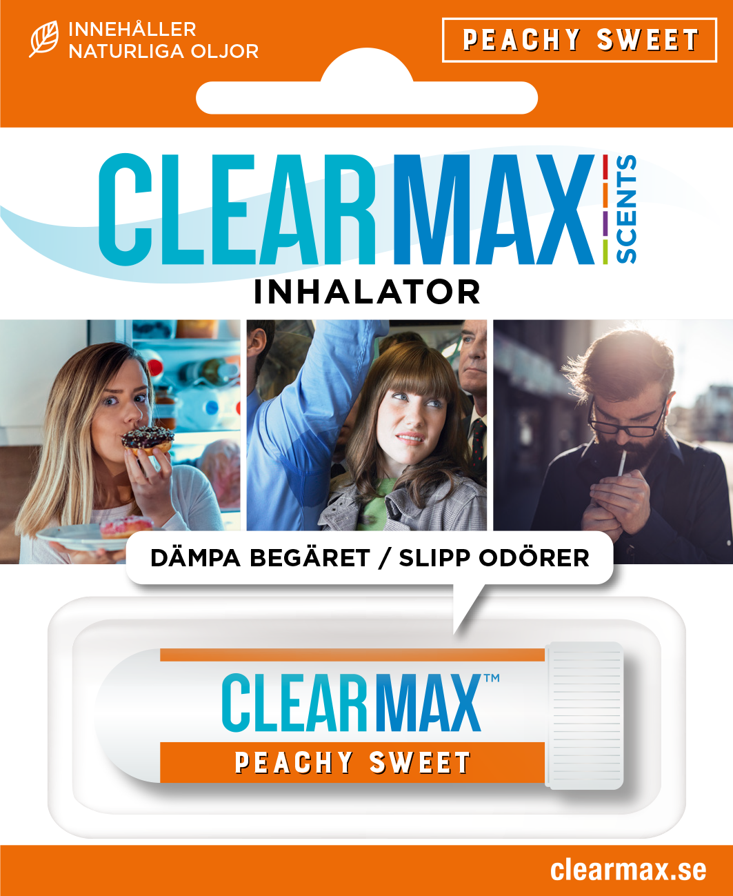 CLEARMAX INHALATOR PEACHY SWEET