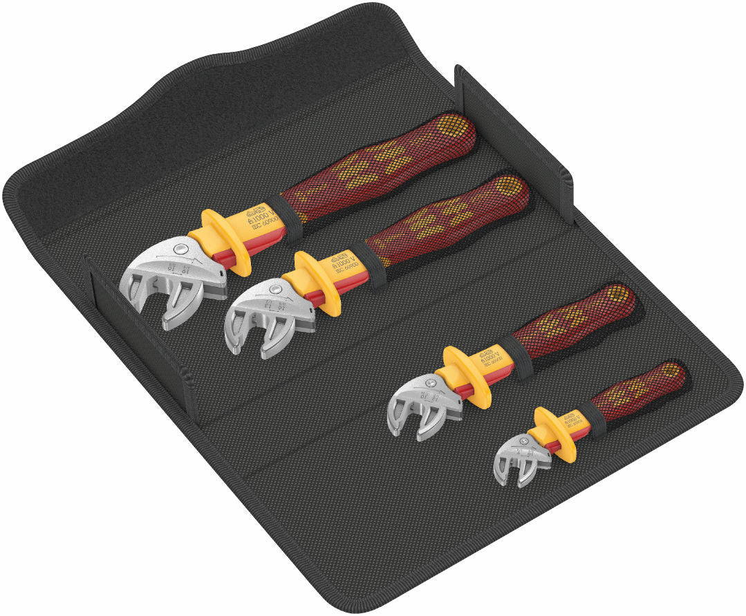 Wera Joker 6004 VDE 4 Sats 1 VDE-isolerad självinställande U-nyckelsats, 4 delar