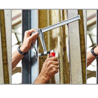 Bessey Skruvtving stål med vikbart handtag GZ-KG-serien