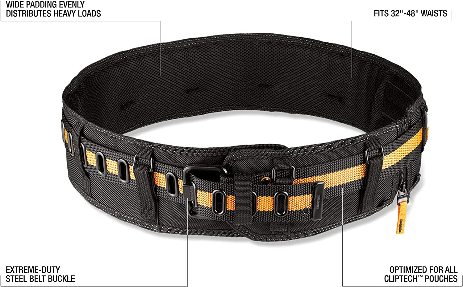 Toughbuilt Pro Padded Belt Steel Buckle TB-CT-40P