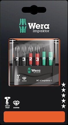 Wera Bitssats 6 Impaktor 1