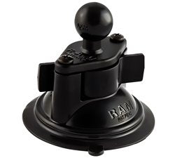 RAM 3.25 Inch Diameter Suction Cup Twist Lock Base with 1 Inch Ball  RAM-B-224-1U