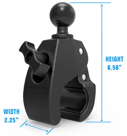 RAM Large Tough-claw med 1,5tums C-kula  RAP-401U