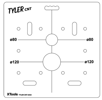 Tyler CNT 6565 plattsättarskiva till Centipede 60x60