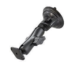 RAM Twist Lock Suction Cup with Double Socket Arm and Diamond Base Adapter  RAM-B-166U